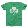100% Irish Men/Unisex T-Shirt Heather Kelly | Funny Shirt from Famous In Real Life