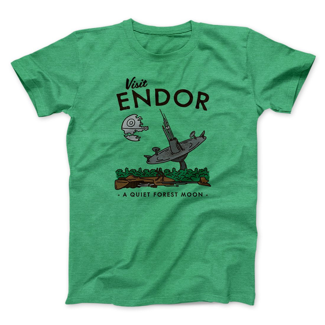 Visit Endor Funny Movie Men/Unisex T-Shirt | Funny Shirt from Famous In Real Life