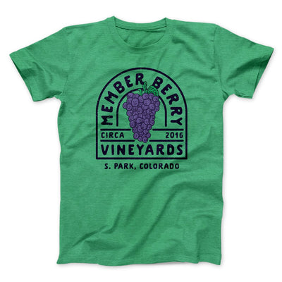 Member Berry Vineyards Men/Unisex T-Shirt Heather Kelly | Funny Shirt from Famous In Real Life