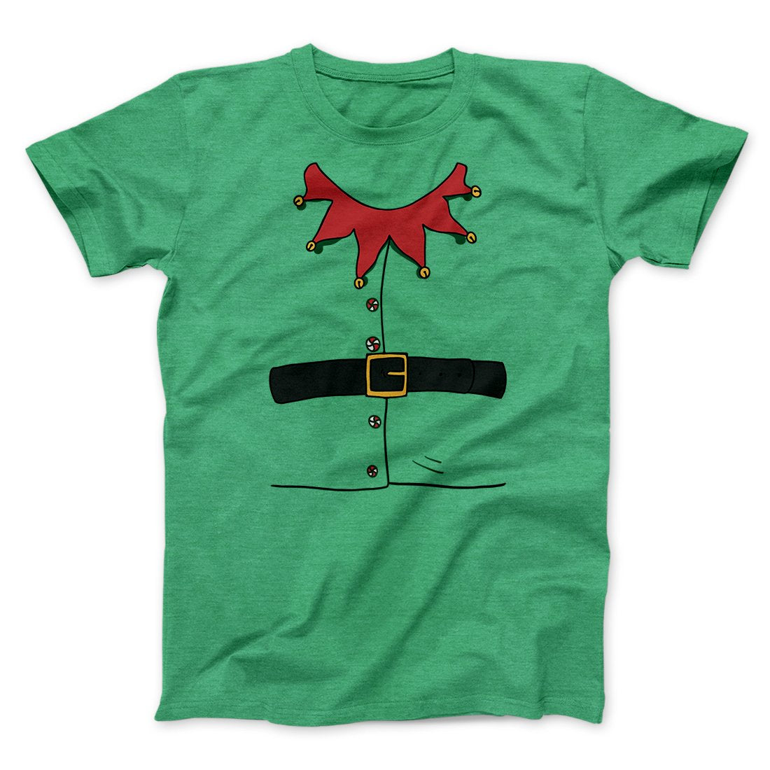 Elf Suit Men/Unisex T-Shirt Heather Kelly | Funny Shirt from Famous In Real Life