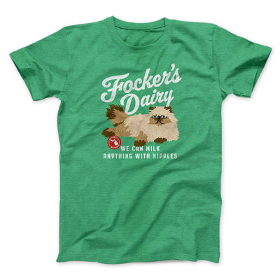 Focker's Dairy Funny Movie Men/Unisex T-Shirt Heather Kelly | Funny Shirt from Famous In Real Life