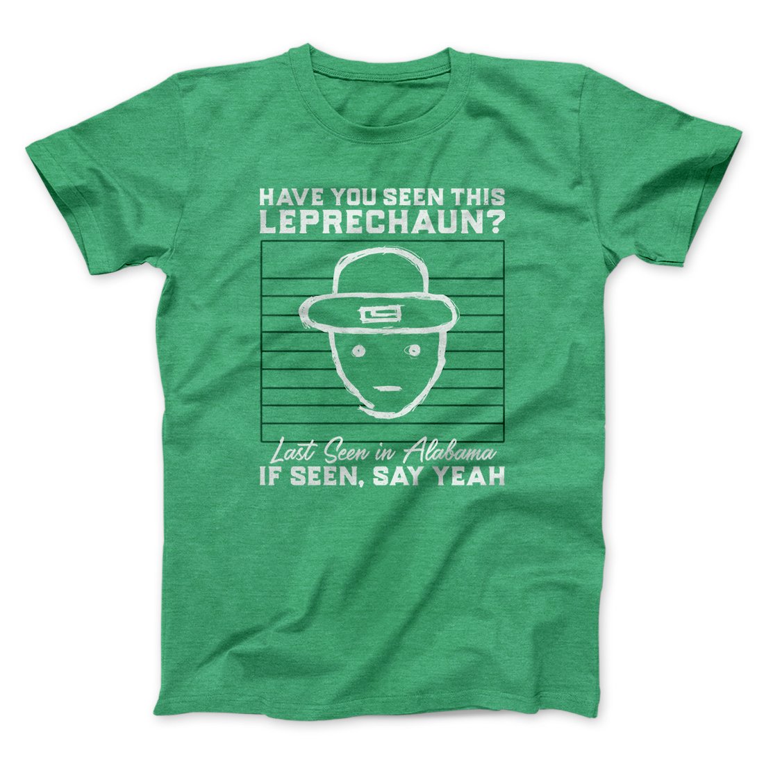 Alabama Leprechaun Amateur Sketch Men/Unisex T-Shirt | Funny Shirt from Famous In Real Life