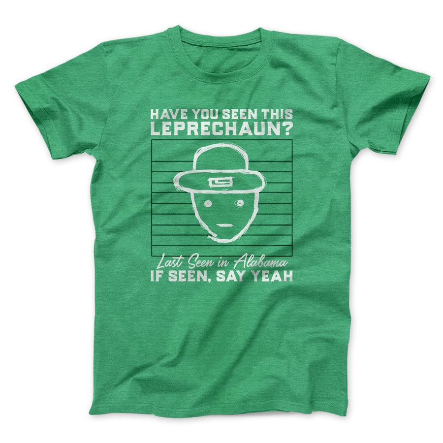 Alabama Leprechaun Amateur Sketch Men/Unisex T-Shirt Heather Kelly | Funny Shirt from Famous In Real Life