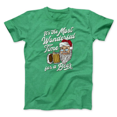 It's The Most Wonderful Time For A Beer Men/Unisex T-Shirt Heather Kelly | Funny Shirt from Famous In Real Life