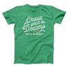 Chase Your Dreams With Whiskey Men/Unisex T-Shirt Heather Kelly | Funny Shirt from Famous In Real Life