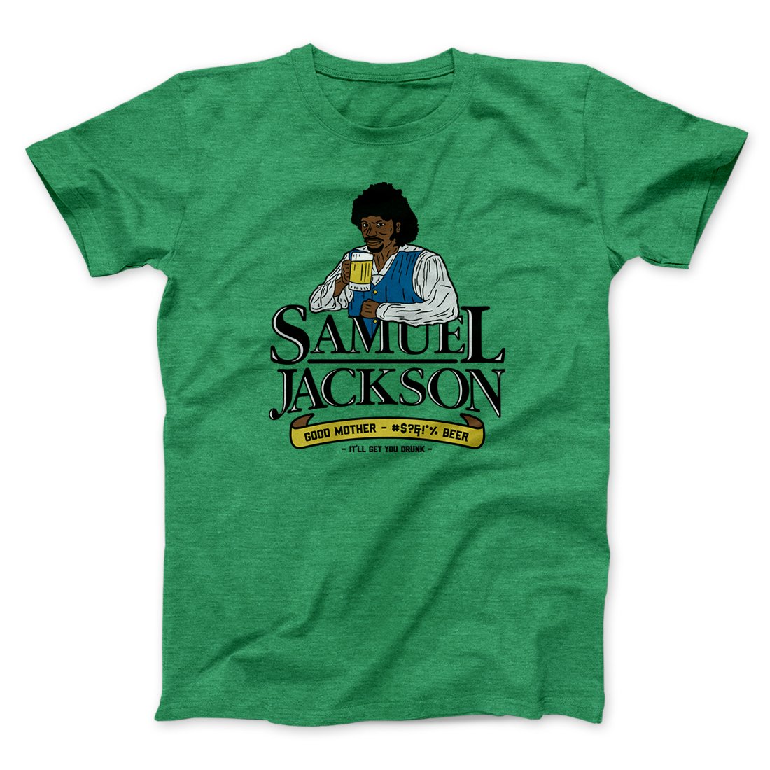Samuel L. Jackson Beer Men/Unisex T-Shirt | Funny Shirt from Famous In Real Life