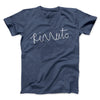 Rizzuto Cursive Men/Unisex T-Shirt Heather Navy | Funny Shirt from Famous In Real Life