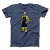 Kiss The Cook Men/Unisex T-Shirt Heather Navy | Funny Shirt from Famous In Real Life