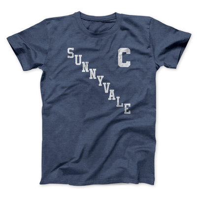Sunnyvale Jersey Men/Unisex T-Shirt Heather Navy | Funny Shirt from Famous In Real Life