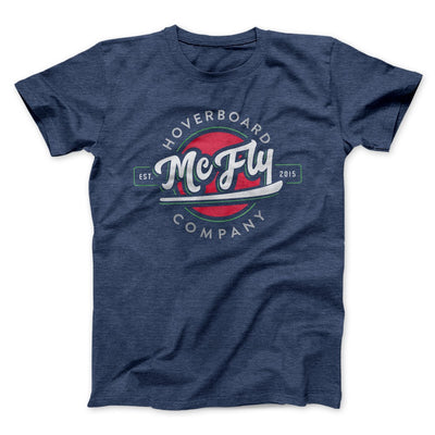 McFly Hoverboards Funny Movie Men/Unisex T-Shirt Heather Navy | Funny Shirt from Famous In Real Life