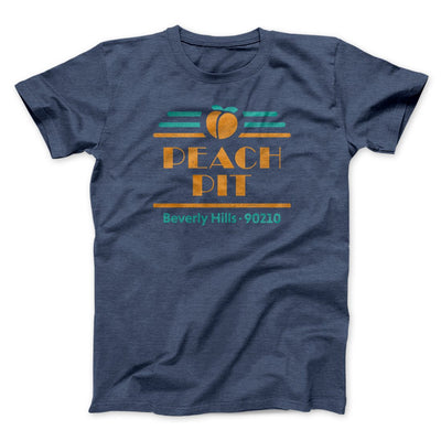 Peach Pit Diner Men/Unisex T-Shirt Heather Navy | Funny Shirt from Famous In Real Life