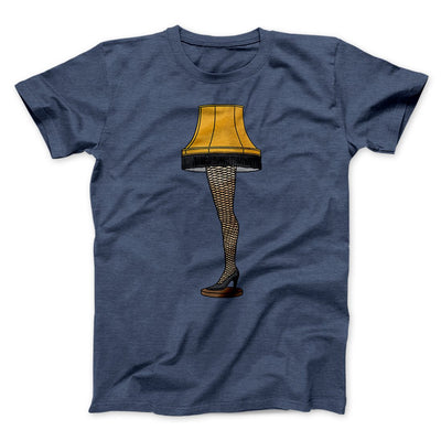 Leg Lamp Funny Movie Men/Unisex T-Shirt Heather Navy | Funny Shirt from Famous In Real Life