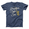 Practice Safe Sax Men/Unisex T-Shirt Heather Navy | Funny Shirt from Famous In Real Life