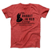 The Rabbit in Red Lounge Men/Unisex T-Shirt Heather Red | Funny Shirt from Famous In Real Life