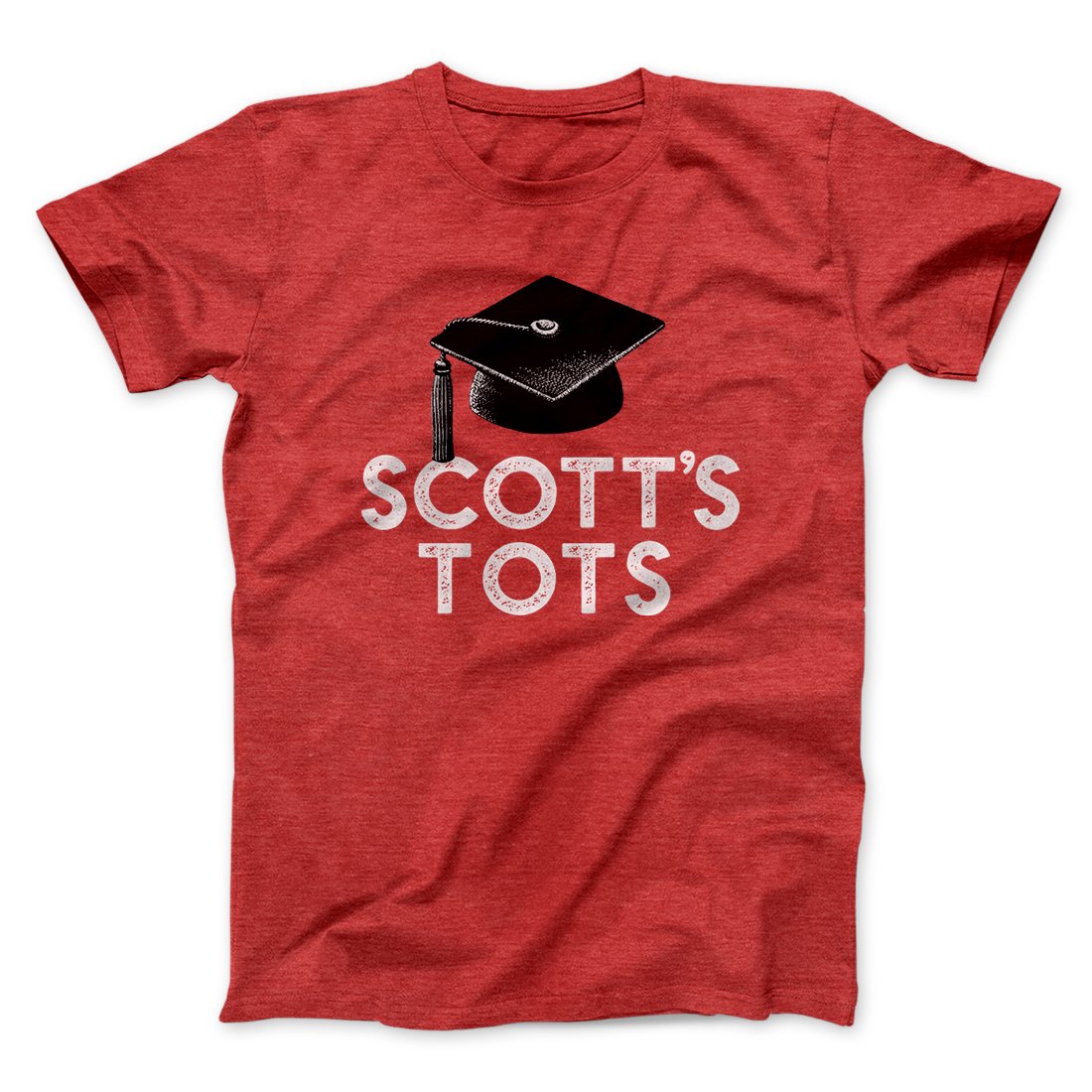 Scott's Tots Men/Unisex T-Shirt Heather Red | Funny Shirt from Famous In Real Life