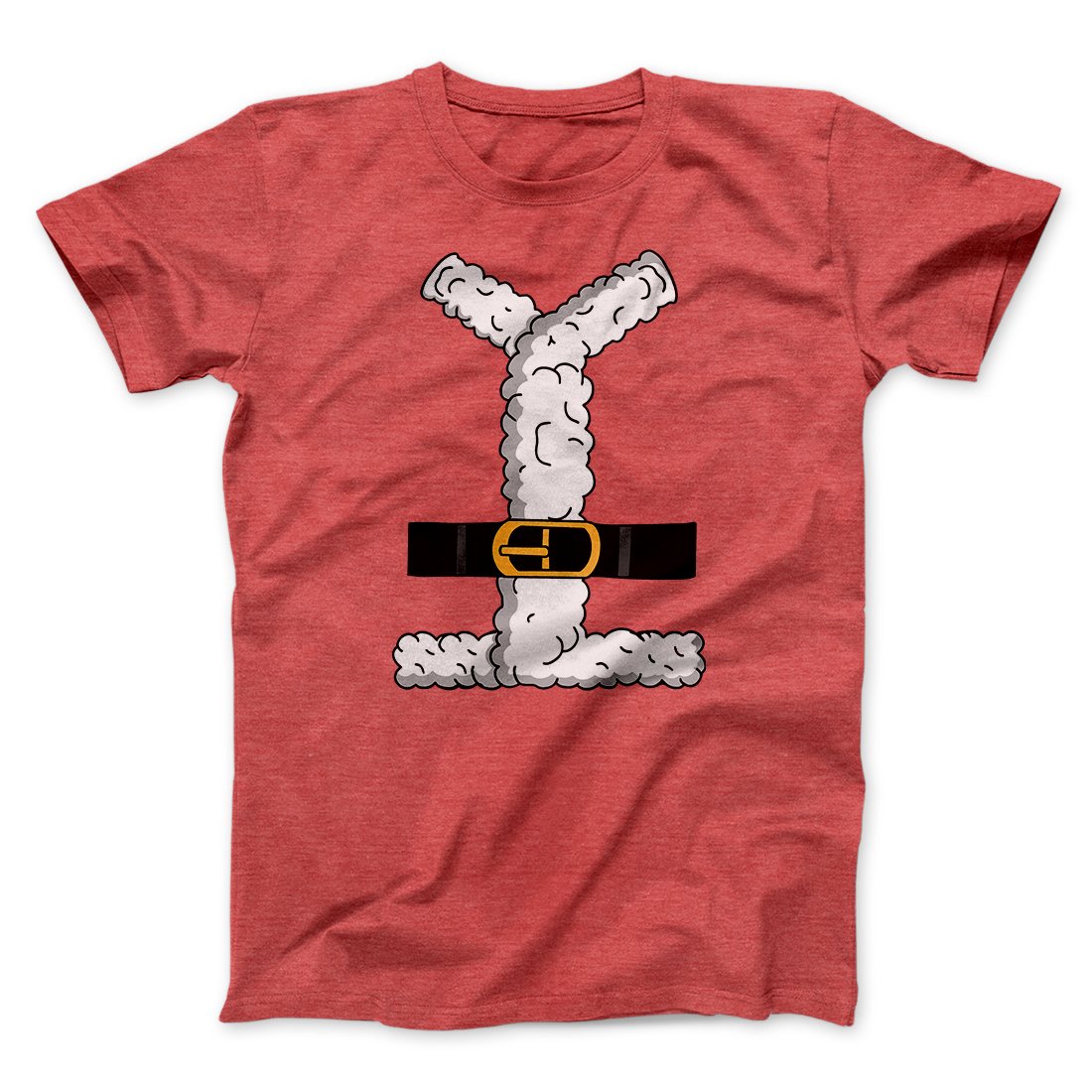 Santa Suit Men/Unisex T-Shirt Heather Red | Funny Shirt from Famous In Real Life