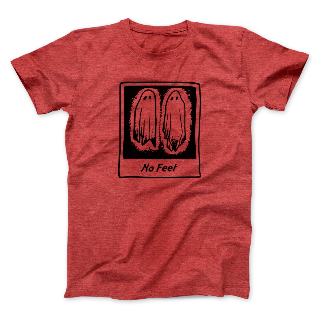 No Feet Men/Unisex T-Shirt Heather Red | Funny Shirt from Famous In Real Life