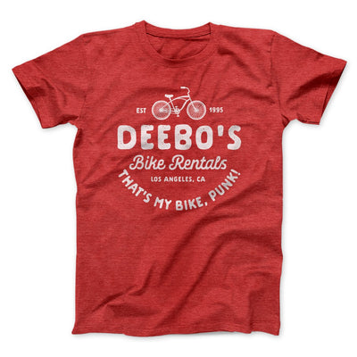 Deebo's Bike Rentals Funny Movie Men/Unisex T-Shirt Heather Red | Funny Shirt from Famous In Real Life