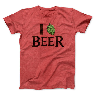 I Hop Craft Beer Men/Unisex T-Shirt Heather Red | Funny Shirt from Famous In Real Life