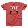 DTF: Down To Feast Funny Thanksgiving Men/Unisex T-Shirt Heather Red | Funny Shirt from Famous In Real Life
