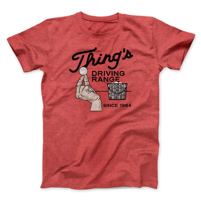 Thing's Driving Range Funny Movie Men/Unisex T-Shirt Heather Red | Funny Shirt from Famous In Real Life