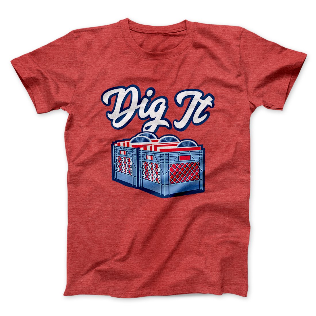 Dig It - Record Crate Men/Unisex T-Shirt | Funny Shirt from Famous In Real Life