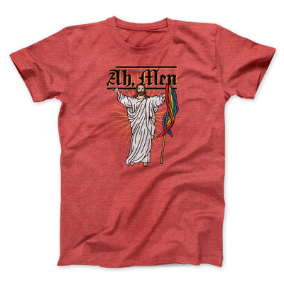 Ah, Men Men/Unisex T-Shirt Red | Funny Shirt from Famous In Real Life