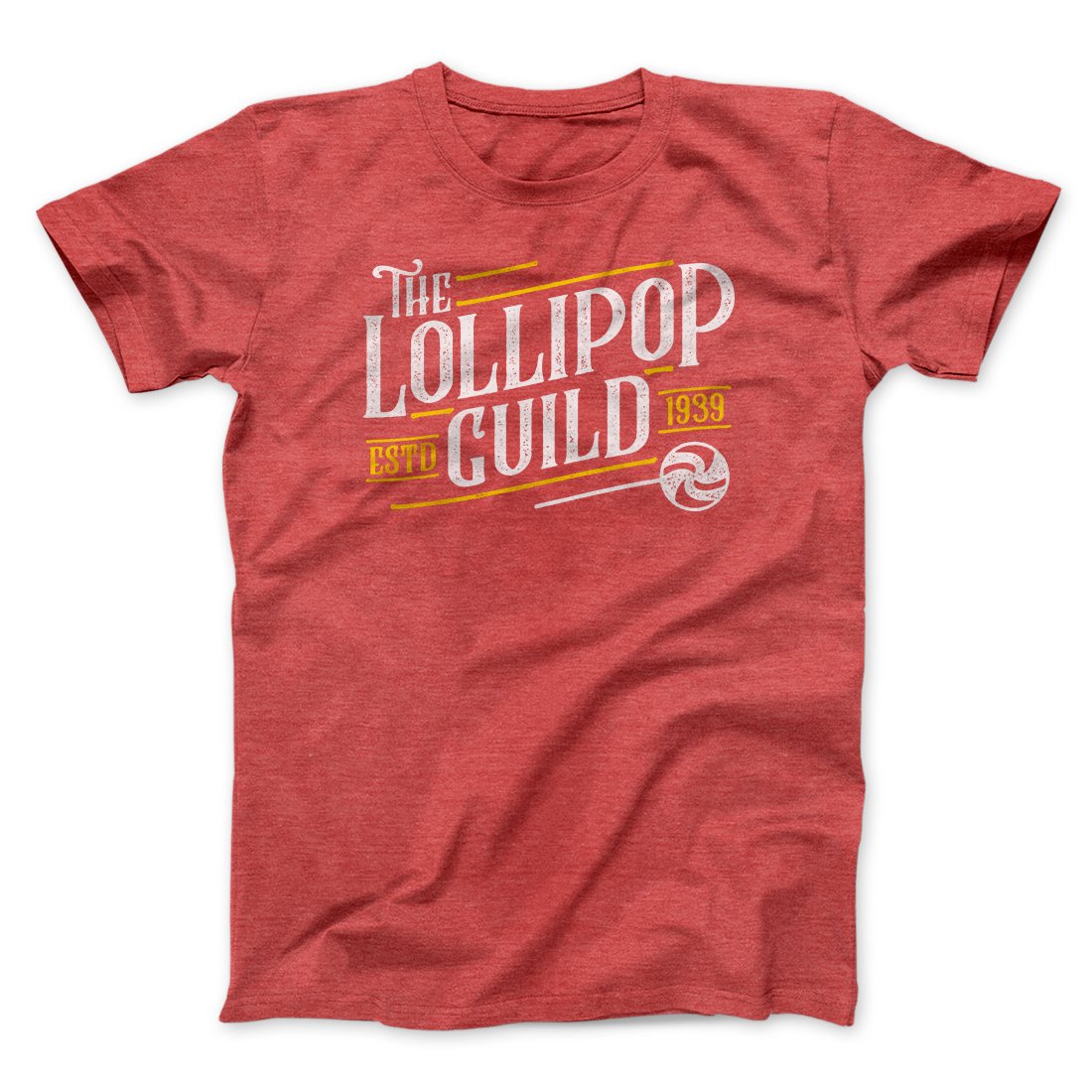 Lollipop Guild Funny Movie Men/Unisex T-Shirt Heather Red | Funny Shirt from Famous In Real Life