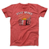 Stay Woke Coffee Funny Men/Unisex T-Shirt Heather Red | Funny Shirt from Famous In Real Life