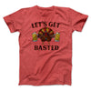 Let's Get Basted Funny Thanksgiving Men/Unisex T-Shirt Heather Red | Funny Shirt from Famous In Real Life