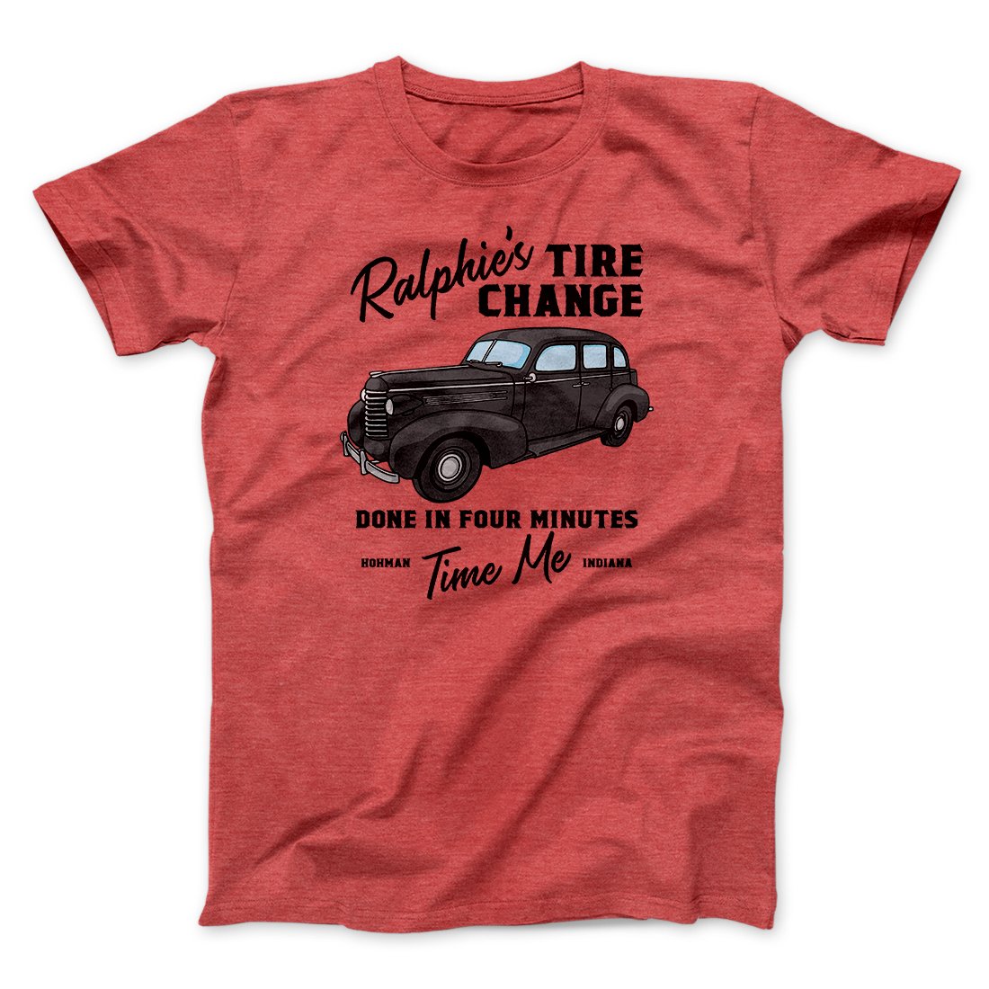 Ralphie's Tire Change Funny Movie Men/Unisex T-Shirt | Funny Shirt from Famous In Real Life