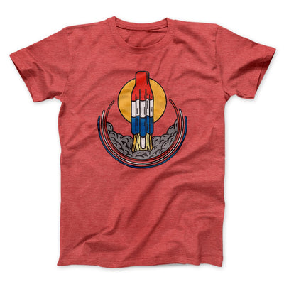 Rocket Pop Launch Men/Unisex T-Shirt Heather Red | Funny Shirt from Famous In Real Life