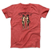 Adam and Steve Men/Unisex T-Shirt Heather Red | Funny Shirt from Famous In Real Life