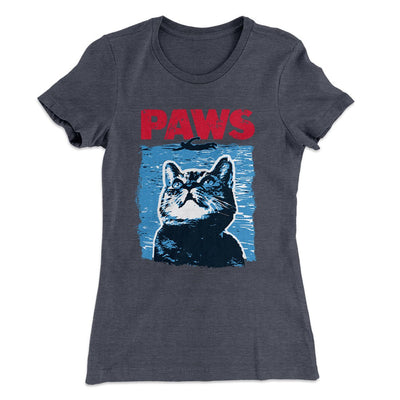 PAWS Women's T-Shirt Heavy Metal | Funny Shirt from Famous In Real Life