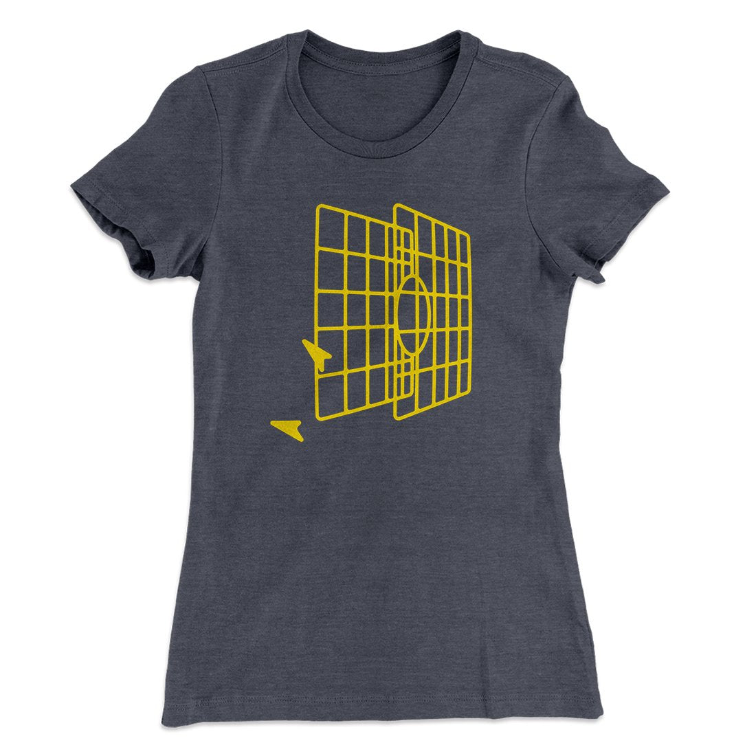 Millennium Falcon Target Women's T-Shirt | Funny Shirt from Famous In Real Life