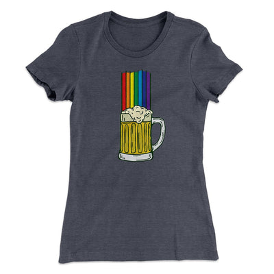 Beer Rainbow Women's T-Shirt Heavy Metal | Funny Shirt from Famous In Real Life