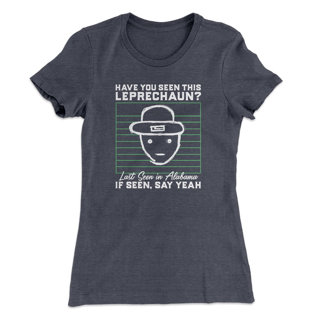 Alabama Leprechaun Amateur Sketch Women's T-Shirt | Funny Shirt from Famous In Real Life