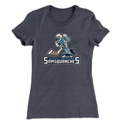 Sunnyvale Samsquanches Women's T-Shirt Heavy Metal | Funny Shirt from Famous In Real Life