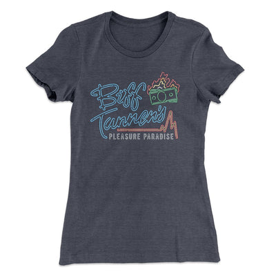 Biff Tannen's Pleasure Paradise Women's T-Shirt Heavy Metal | Funny Shirt from Famous In Real Life