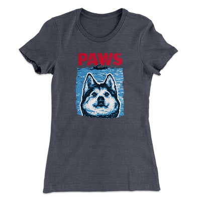 PAWS Dog Women's T-Shirt Heavy Metal | Funny Shirt from Famous In Real Life