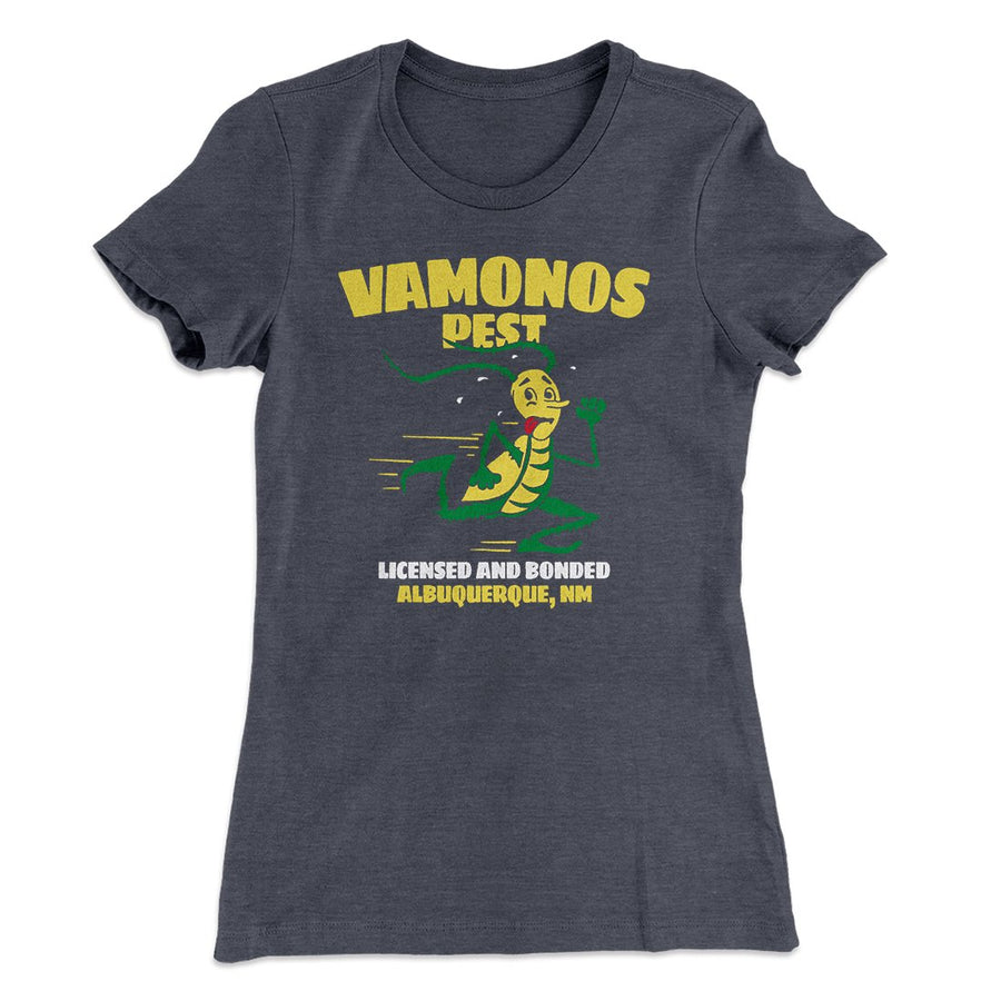 Vamonos Pest Control Women's T-Shirt Heavy Metal | Funny Shirt from Famous In Real Life