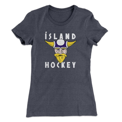 Iceland Hockey Women's T-Shirt Heavy Metal | Funny Shirt from Famous In Real Life