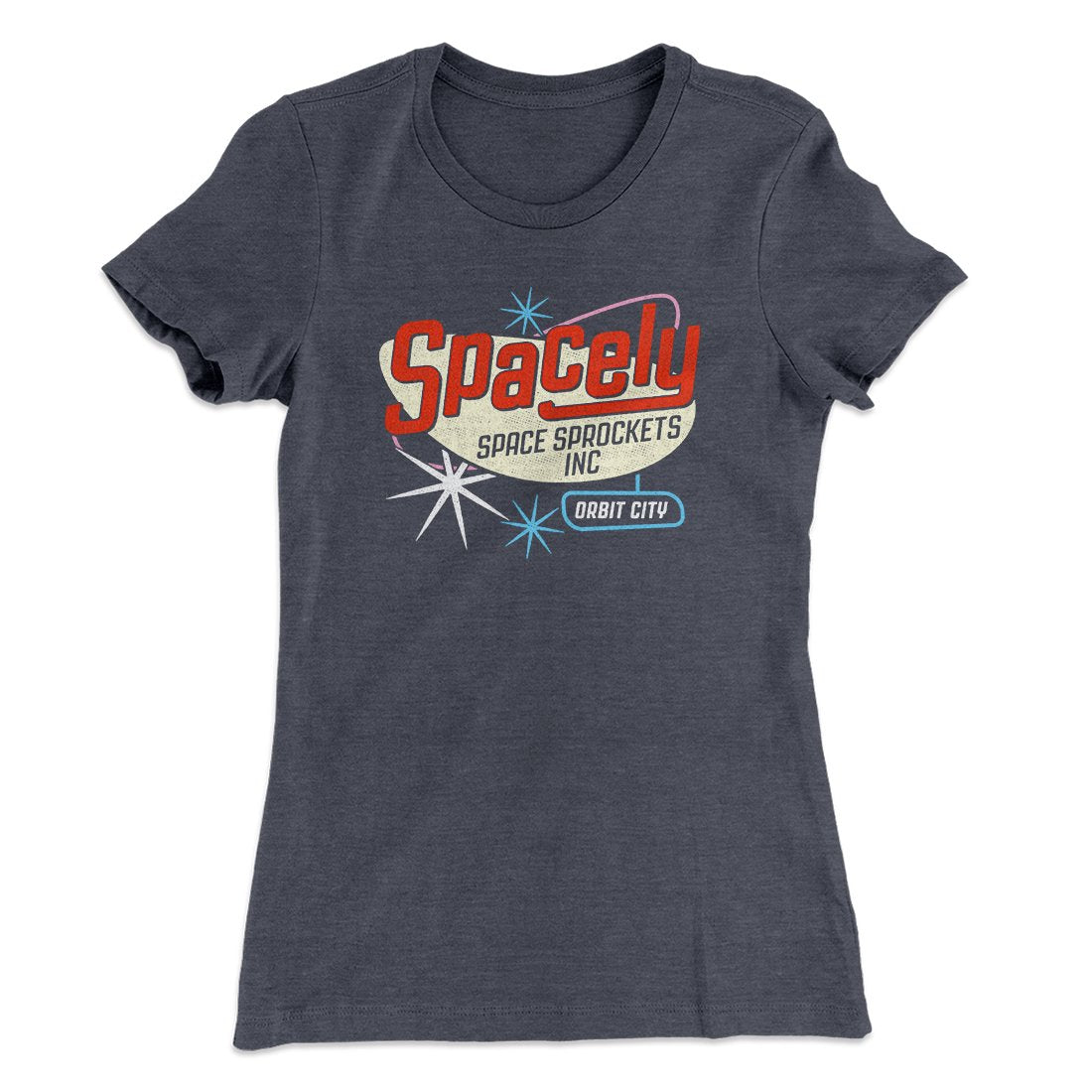 Spacely Space Sprockets Women's T-Shirt | Funny Shirt from Famous In Real Life