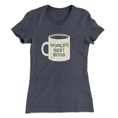 World's Best Boss Women's T-Shirt Heavy Metal | Funny Shirt from Famous In Real Life