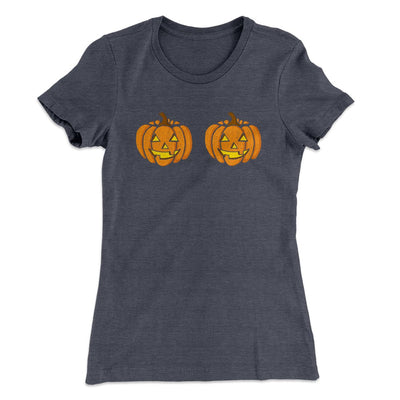 Pumpkin Bra Women's T-Shirt Heavy Metal | Funny Shirt from Famous In Real Life