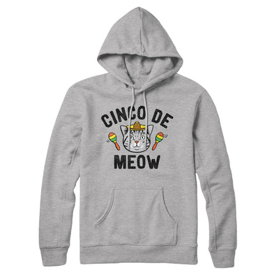 Cinco De Meow Hoodie Athletic Heather | Funny Shirt from Famous In Real Life