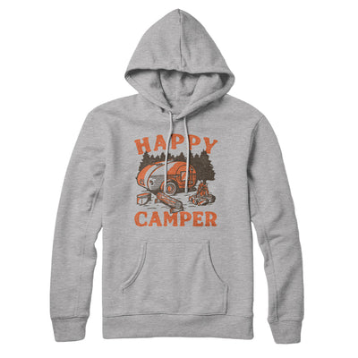 Happy Camper Hoodie Athletic Heather | Funny Shirt from Famous In Real Life