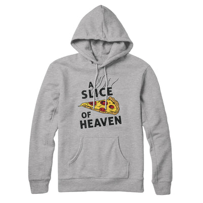 A Slice Of Heaven Hoodie Athletic Heather | Funny Shirt from Famous In Real Life