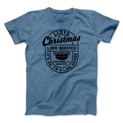 Lloyd Christmas Limo Service Funny Movie Men/Unisex T-Shirt Heather Slate | Funny Shirt from Famous In Real Life