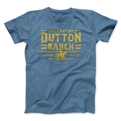 Yellowstone Dutton Ranch Men/Unisex T-Shirt Heather Slate | Funny Shirt from Famous In Real Life